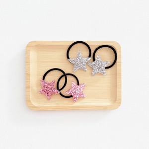 Girl Hair Tie Star Glitter Christmas Set (GPT6348)